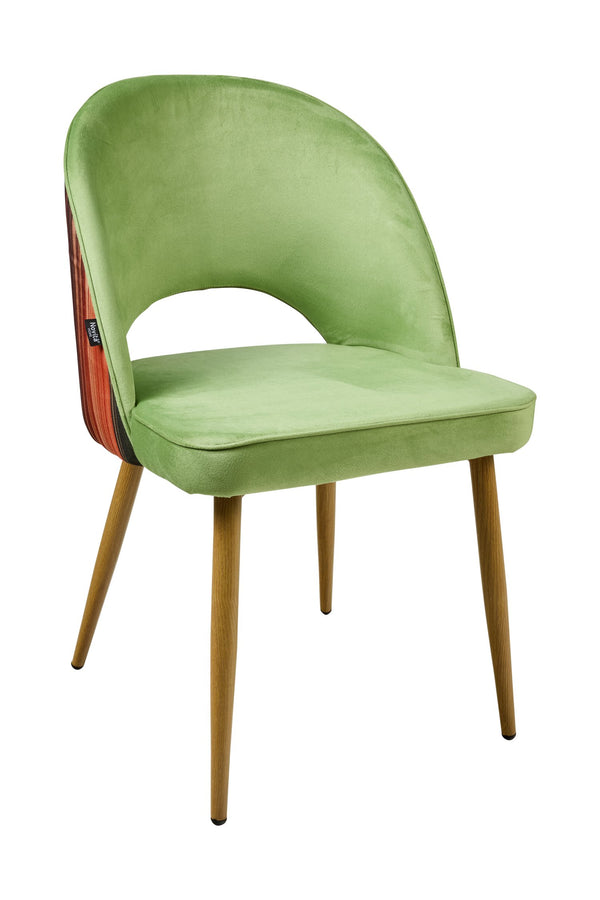 MARQUEE - SEDIA COLORE ASPARAGO SCHIENALE RIGATO MULTICOLO