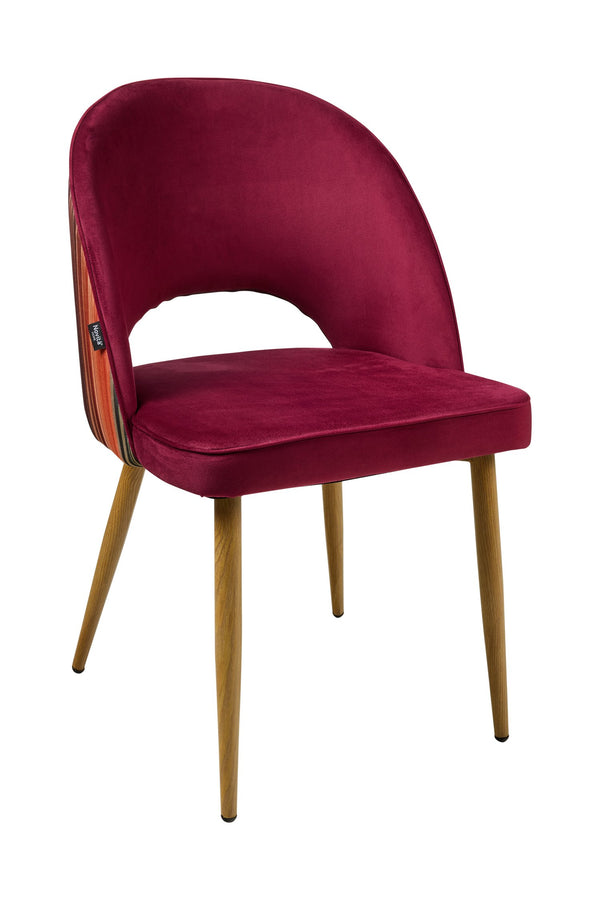 MARQUEE - SEDIA COLOR LAMPONE SCHIENALE RIGATO MULTICOLOR