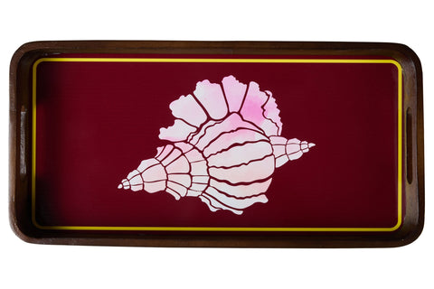 ATLANTIDE VASSOIO RETTANGOLARE DISEGNO SHELL