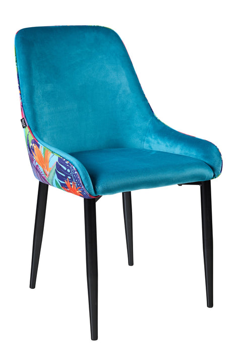 FLOWER - SEDIA OTTANIO CON RETRO FANTASIA FLOREALE
