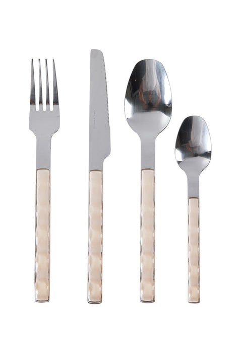 SIBILLA - POSATE SET 1/6 MANICO BEIGE