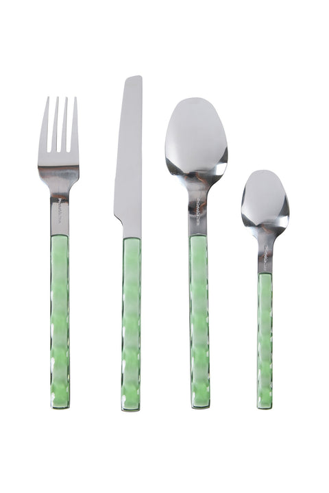 SIBILLA - POSATE SET 1/16 MANICO VERDE
