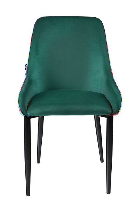 FLOWER - SEDIA VERDE CON RETRO FANTASIA FLOREALE