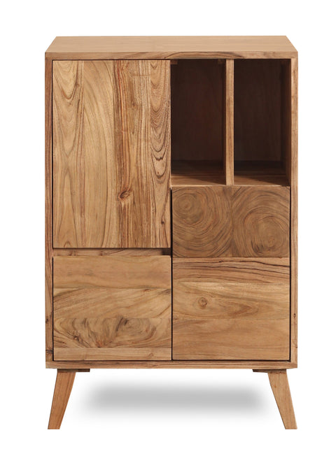 STOCCOLMA - CREDENZA SPORTELLI E CASSETTI CON RIPIANO