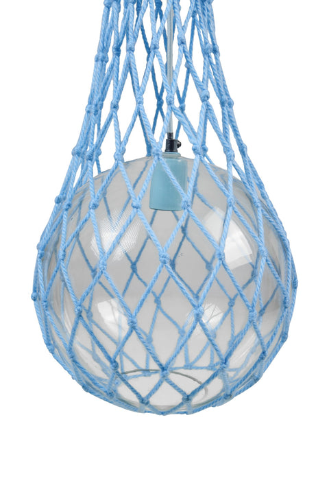GALENA - LAMPADARIO AZZURRO MARE CON RETE GRANDE