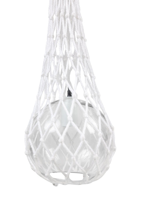 GALENA - LAMPADARIO BIANCO DA SOFFITO CON RETE