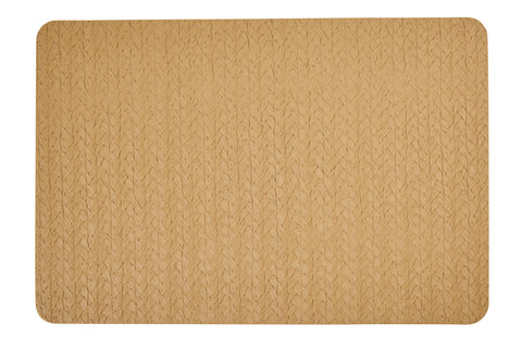STRAW - PLACEMATE RETT.ANG.STOND. SIMIL PELLE SET 1/4 NATURAL