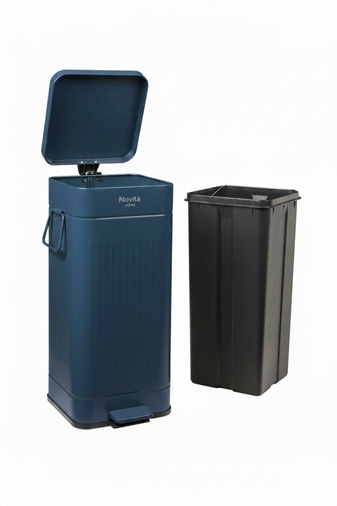 DAILY TRASH - PATTUMIERA BLUE FUSION SQUADRATA 30L SOFTCLOSE