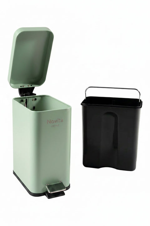 DAILY TRASH - PATTUMIERA VERDE SALVIA SQUADRATA 5L SOFTCLOSE