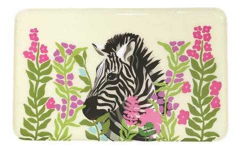 ZANZIBAR - VASSOIETTO ZEBRA CON FIORI IN METALLO