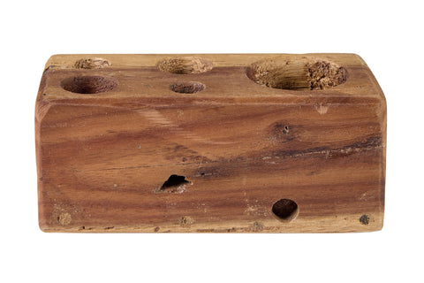 SALUDOS - PORTA PENNE LEGNO RICICLATO