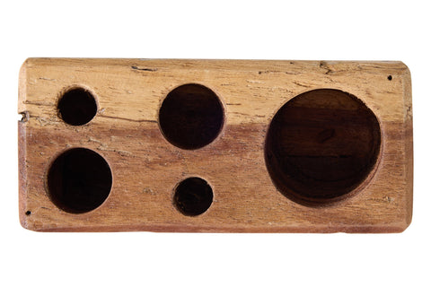 SALUDOS - PORTA PENNE LEGNO RICICLATO