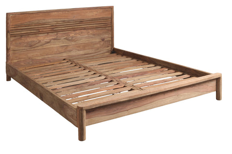 Barcellona - Letto Matrimoniale in Legno Massello di Sheesham