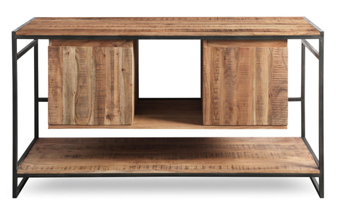 Rockport - Mobile Bagno in Legno di Acacia e Ferro, 2 Ante