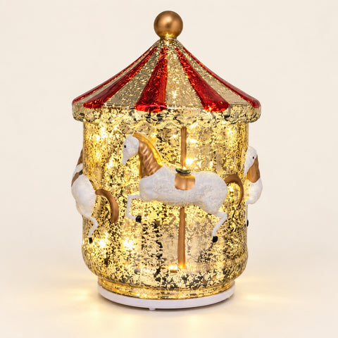 JINGLE - GIOSTRA CAVALLI ORO CON LUCI E MOVIMENTO