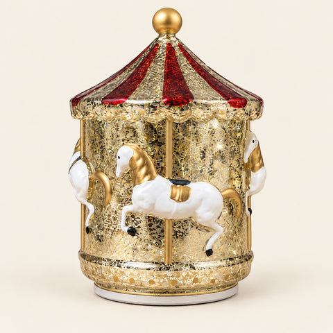 JINGLE - GIOSTRA CAVALLI ORO CON LUCI E MOVIMENTO