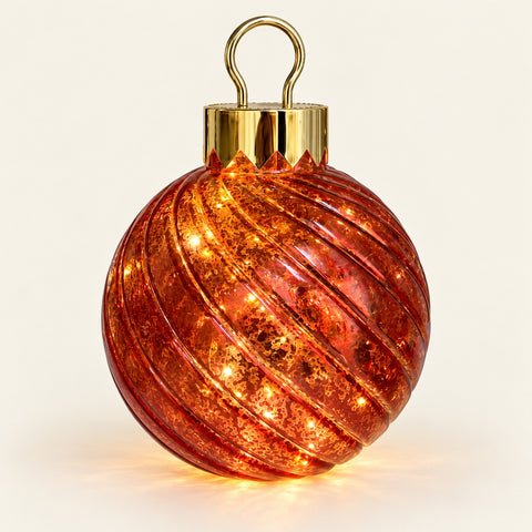 JINGLE - PALLA NATALE ROSSA CON LUCI LED