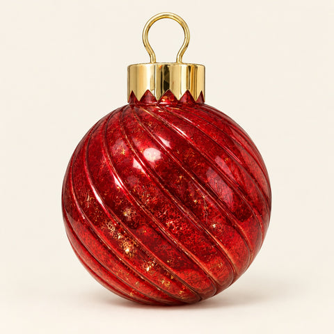 JINGLE - PALLA NATALE ROSSA CON LUCI LED