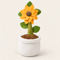BATEBTES PORTAS - FERMAPORTA PIANTINA GIRASOLE — foto su sfondo avorio