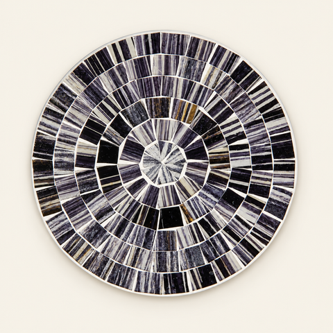 Kitcken - Sottopentola Mosaico Bianco Nero — fondo avorio