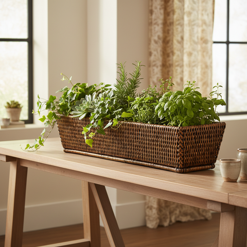 Fioriera Rattan Lunga - Lifestyle