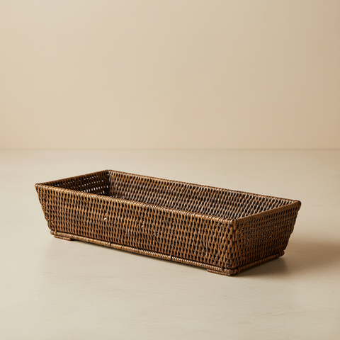 Fioriera Rattan Lunga - Sfondo Neutro