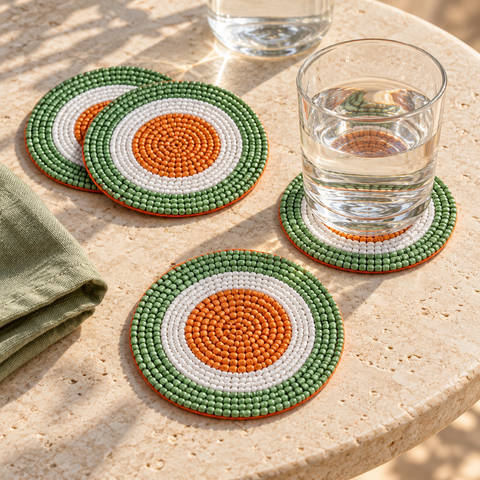 FRUITFUL - SOTTO BICCHIERI SET 1/4 - ambientato sulla tavola