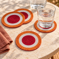 FRUITFUL -SOTTOBICCHIERI SET 1/4 PERLINE - ambientato sulla tavola