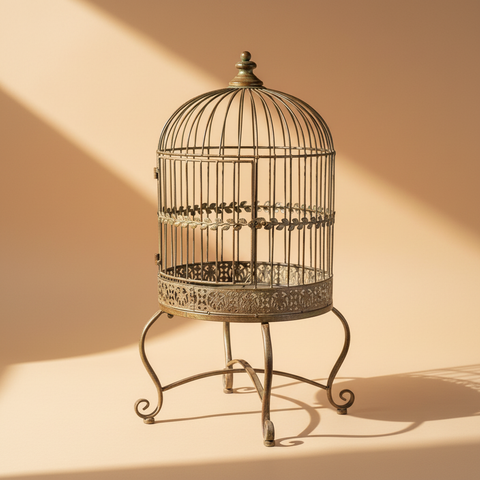 Gabbietta anticata sfondo caldo