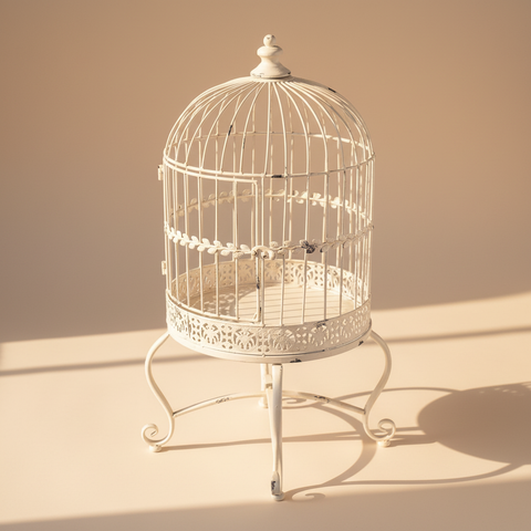 Gabbietta decorativa sfondo caldo