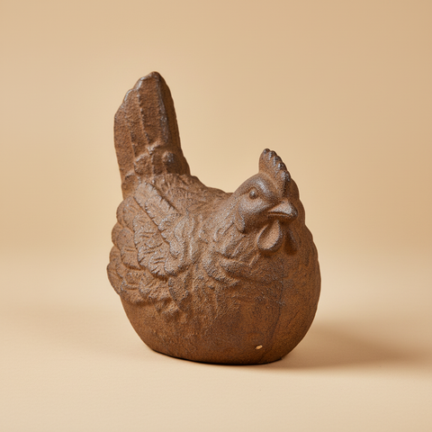 Gallina cemento effetto corten sfondo neutro