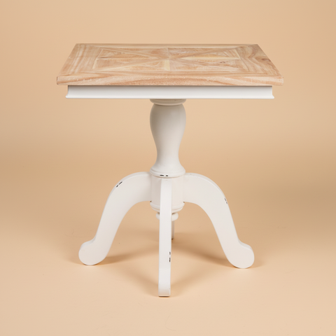 Georgette Tavolino Bianco Vintage - Sfondo Neutro