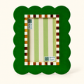 ALAVIDA - PORTA FOTO ONDA VERDE — fondo avorio con ombra morbida