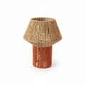 Lampada Giamaica boho arancione su sfondo bianco