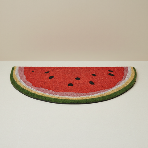 Zerbino Coco Door Mat Fetta Cocomero su sfondo neutro