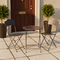 Set Game tavolino scacchiera grigio con due sedie - ambientazione outdoor