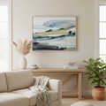 Quadro paesaggio costiero Gallery in soggiorno moderno stile coastal