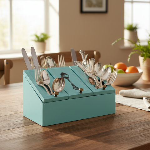 Porta posate Friendly su tavolo da pranzo