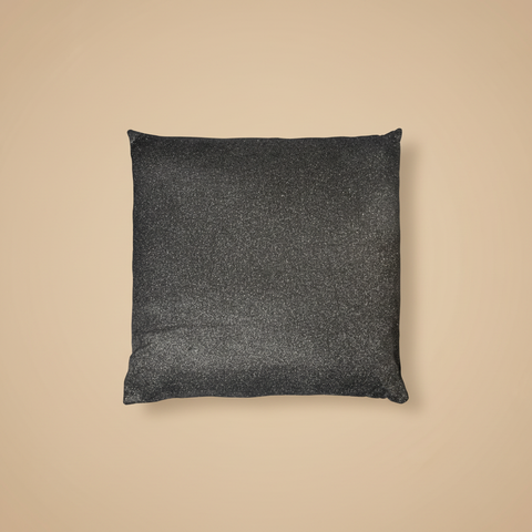 Cuscino decorativo lurex grigio scintillante in poliestere