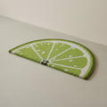 Zerbino Coco Door Mat Fetta Lime su sfondo neutro