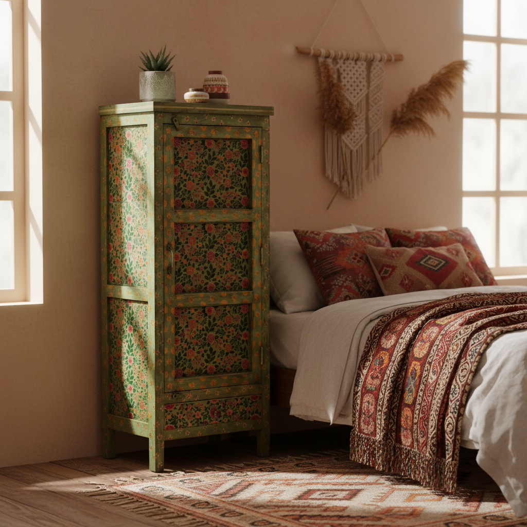 Cabinet Frida in ambiente bohemien eclettico