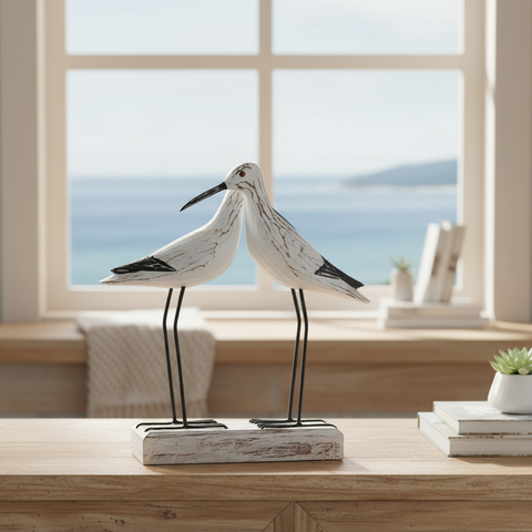 Beccacce in legno in ambiente coastal