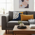 Cuscino decorativo in ambiente living moderno