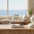 Gabbiani in legno in ambiente coastal
