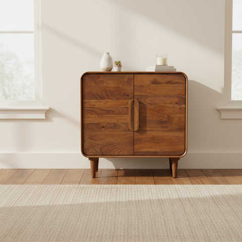 LEEDS Cabinet Acacia 2 sportelli ambientato