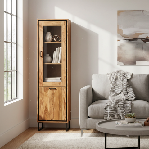 Vetrinetta Farley in ambiente living moderno