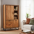 Credenza alta Farley in ambiente living moderno