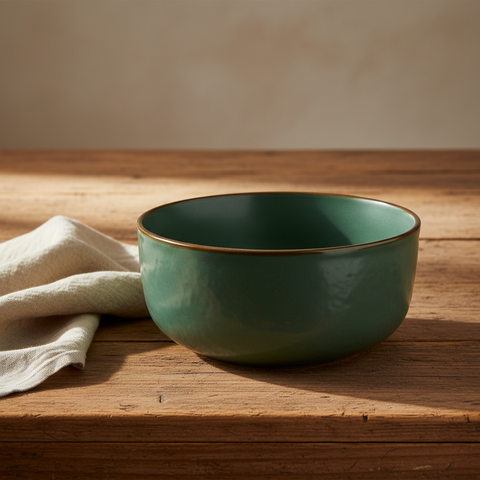Lava frutta ceramica in scena ambientata