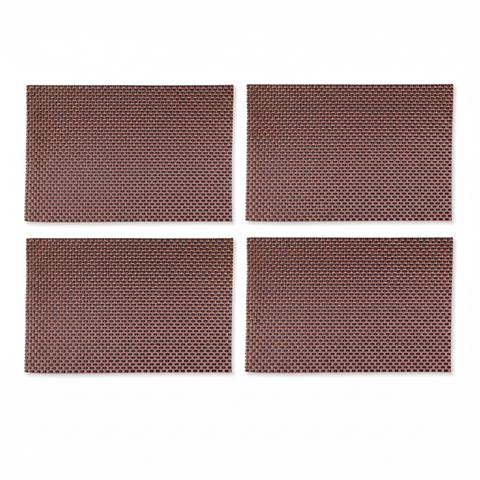 Sottopiatti Granetti bordeaux marrone su sfondo bianco