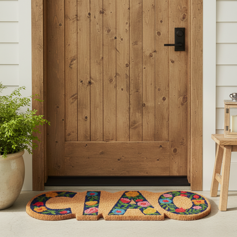 Zerbino Coco Door Mat Ciao Fiorito all'ingresso